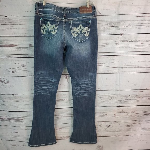 Hydraulic Jeans Bailey Embroidered Turquoise 14
